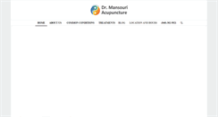 Desktop Screenshot of drmansouriacupuncture.com